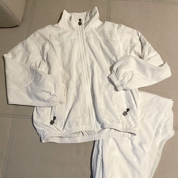 Kaelin Pants - Vintage 80s White Kaelin Tracksuit - Windbreaker